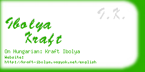 ibolya kraft business card